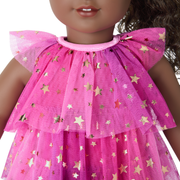 Pink Party-Ready Dress for 18-inch Dolls M0