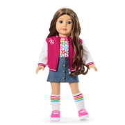 Truly Me™ 18-inch Doll #126 with wavy brown hair G1