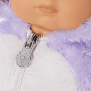 Lovable Lavender Bear One-Piece Outfit for Bitty Baby® Dolls H8