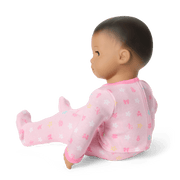 Bitty Baby® Doll #5 with dark-brown hair in Pastel Pink B0