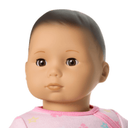 Bitty Baby® Doll #4 with black hair in Pastel Pink H0