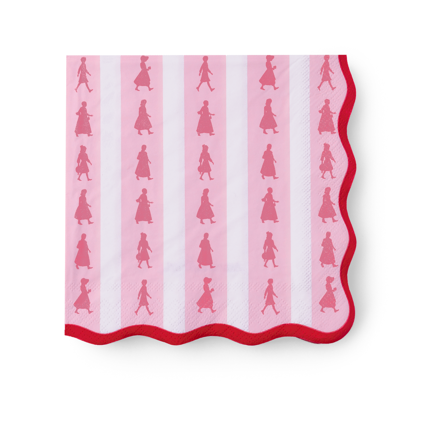 American Girl™ x Bonjour Fête Pink Stripe Large Napkins (Set of 20) O5