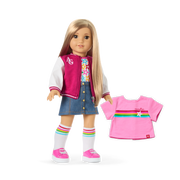 Truly Me™ 18-inch Doll #131 with straight blonde hair A3