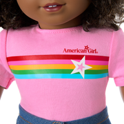 Truly Me™ 18-inch Doll #112 with curly dark-brown hair J2