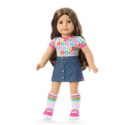 Truly Me™ 18-inch Doll #126 with wavy brown hair N4