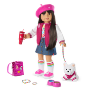 Truly Me™ 18-inch Doll #130 with straight black-brown hair N3