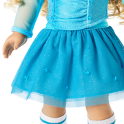 December Blue Brilliance Topaz Outfit for 18-inch Dolls K5
