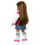 Truly Me™ 18-inch Doll #122 with straight dark-brown hair K2