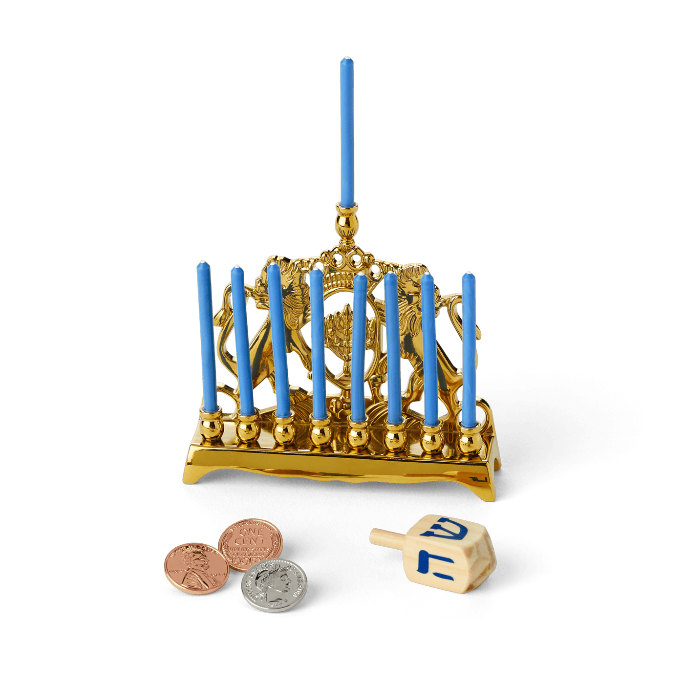 Rebecca’s™ Menorah & Dreidel Set for 18-inch Dolls (Historical Characters) B9