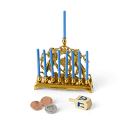 Rebecca’s™ Menorah & Dreidel Set for 18-inch Dolls (Historical Characters) B9