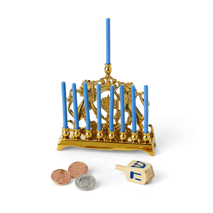 Rebecca’s™ Menorah & Dreidel Set for 18-inch Dolls (Historical Characters) B9