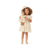 American Girl® x Janie and Jack Sparkly Cream Celebration Dress for Little Girls & Girls B8