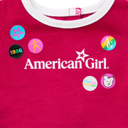 Matching AG™ Grin Pins Ringer Tee Set for Girls & 18-inch Dolls X3