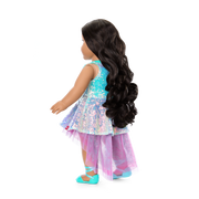 Glam Shimmering Ocean Outfit for 18-inch Dolls H7