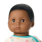 Bitty Baby® Doll #1 with black hair in Pastel Blue G5