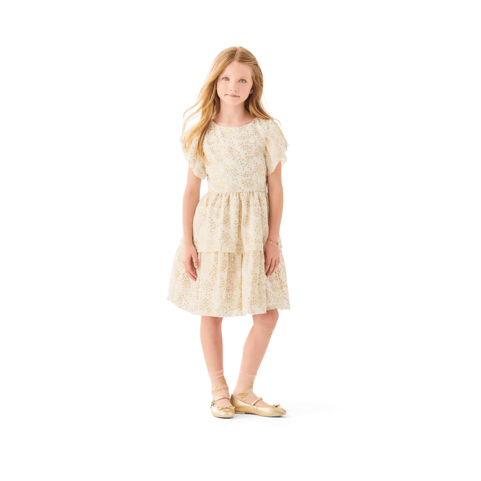 American Girl® x Janie and Jack Sparkly Cream Celebration Dress for Little Girls & Girls B8