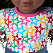 Truly Me™ 18-inch Doll #127 with curly dark-brown hair R7