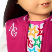 Truly Me™ 18-inch Doll #130 with straight black-brown hair N3