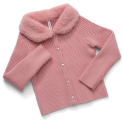 American Girl® x Janie and Jack Rosy Ribbed Cardigan for Girls X5