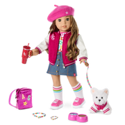 Truly Me™ 18-inch Doll #118 with curly caramel hair S2