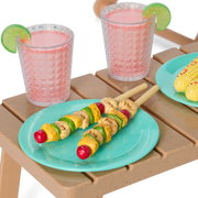 Raquel's™ Beach Chairs & Barbecue Set for 18-inch Dolls (Girl of the Year™ 2026) O0