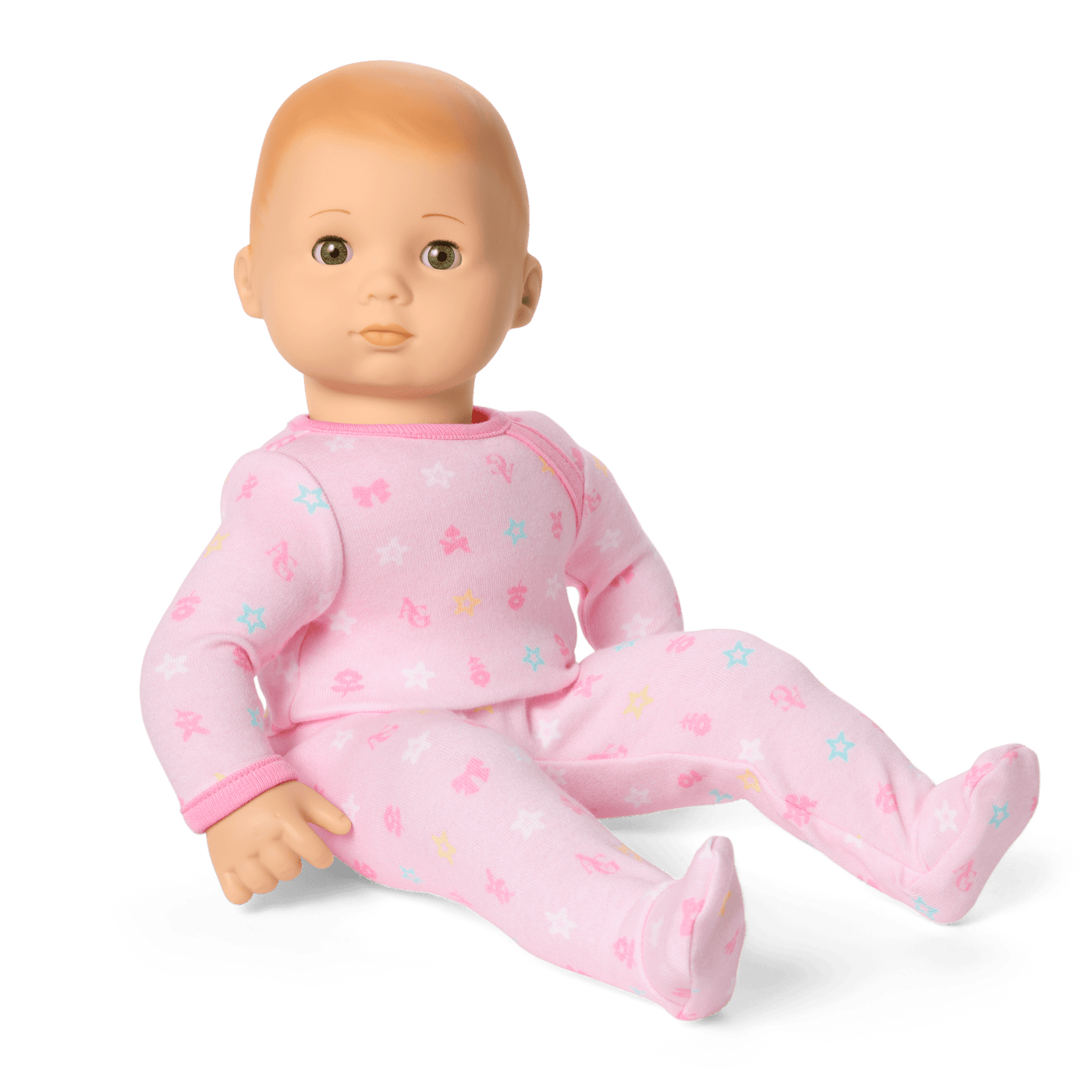 Bitty Baby® Doll #6 with red hair in Pastel Pink P3