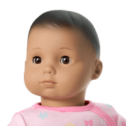 Bitty Baby® Doll #5 with dark-brown hair in Pastel Pink B0