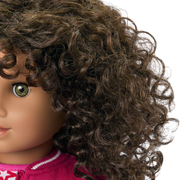 Truly Me™ 18-inch Doll #132 with curly dark-brown hair M1