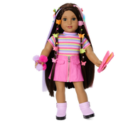 Long Hair Looks™ by Truly Me™ 18-inch Doll #134 & hair accessories Q2