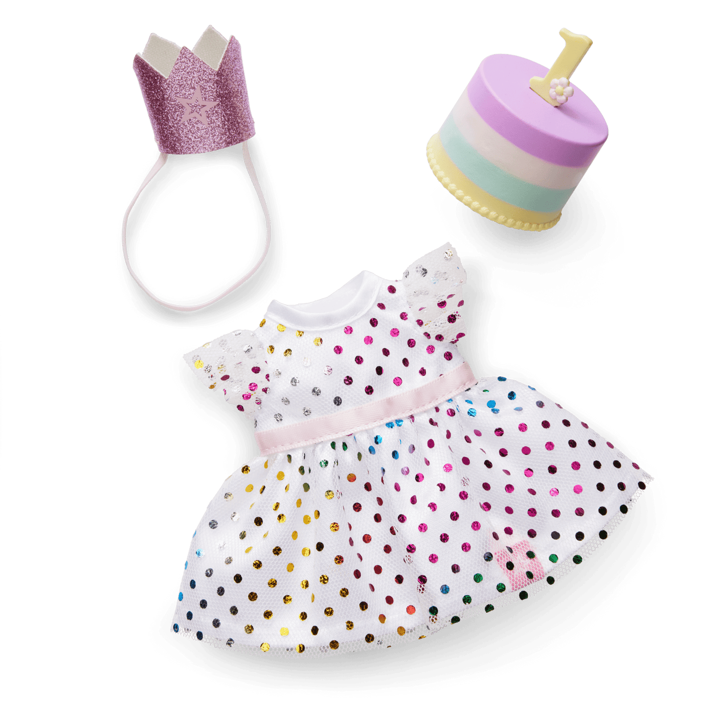 Little Bitty Baby™ First Birthday Celebration Set for 7.75-inch Dolls T0