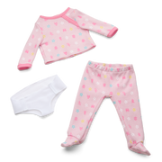 Bitty Baby® Doll #2 with brown hair in Pastel Pink K5