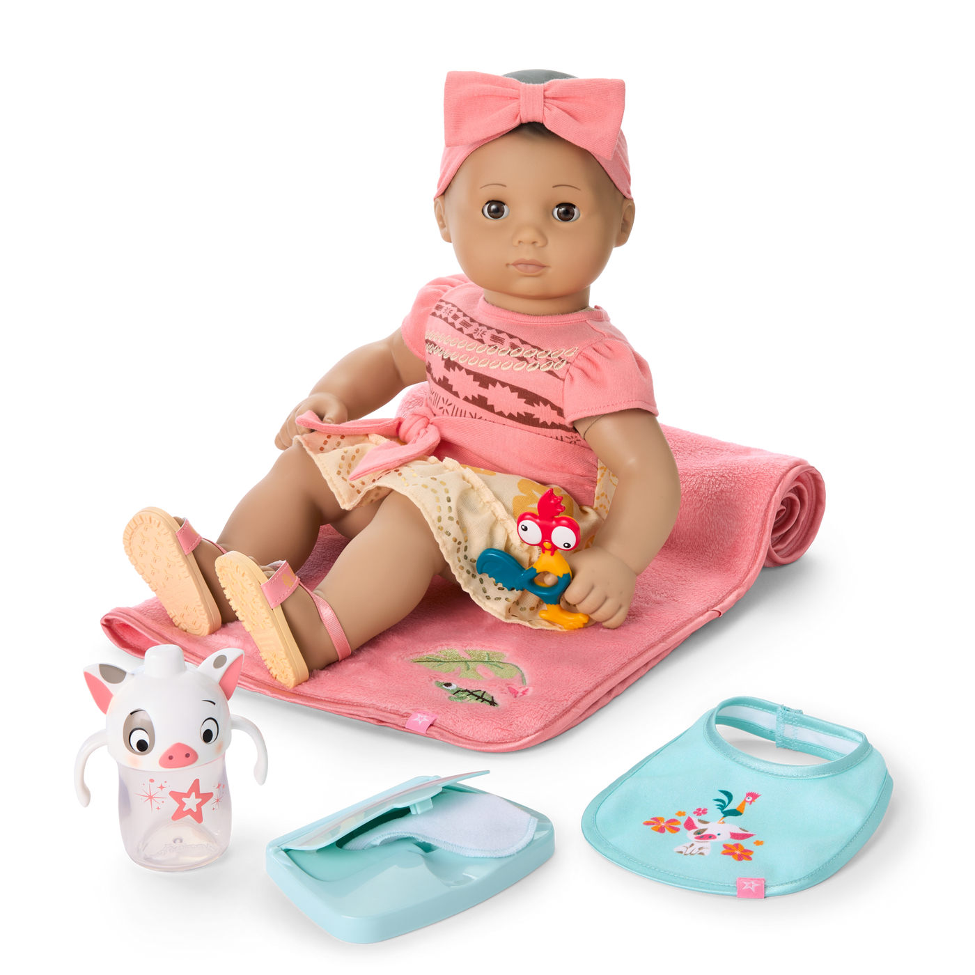 Disney Princess Moana Cuddle & Care Set with Bitty Baby® Doll by American Girl® N2