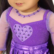 February Amethyst Bliss Outfit for 18-inch Dolls U9