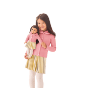 American Girl® x Janie and Jack Rosy Ribbed Cardigan for Girls X5