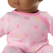 Bitty Baby® Doll #1 with black hair in Pastel Pink U0