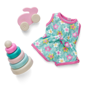 Little Bitty Baby™ Flower Romper & Play Set for 7.75-inch Dolls F0