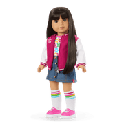 Truly Me™ 18-inch Doll #130 with straight black-brown hair N3