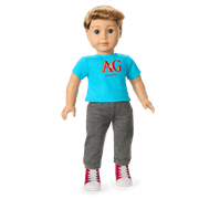 Truly Me™ 18-inch Doll #104 with straight caramel hair W3