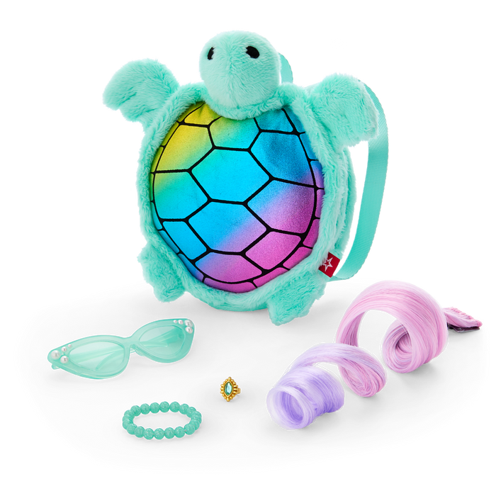 Shimmering Sea Turtle Backpack & Accessory Set for 18-inch Dolls B8