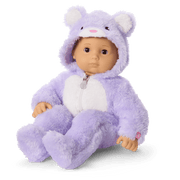 Lovable Lavender Bear One-Piece Outfit for Bitty Baby® Dolls H8