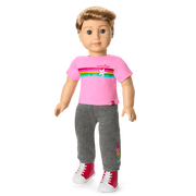 Truly Me™ 18-inch Doll #104 with straight caramel hair W3