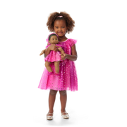 Pink Party-Ready Dress for Little Girls (Bitty Baby®) X6