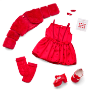 July Ruby Beauty Outfit for 18-inch Dolls X1