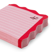 American Girl™ x Bonjour Fête Pink Pinstripe Small Napkins (Set of 20) W1