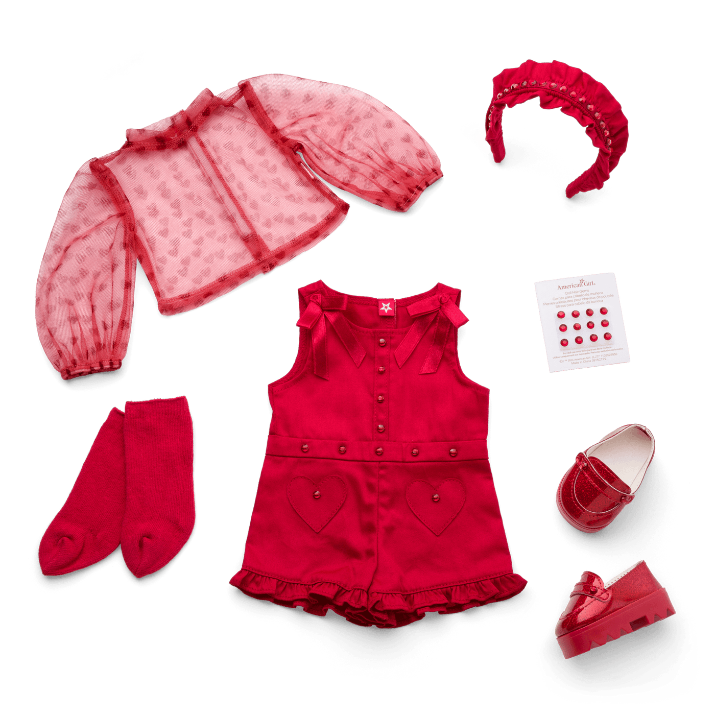 January Garnet Glam Outfit for 18-inch Dolls R3