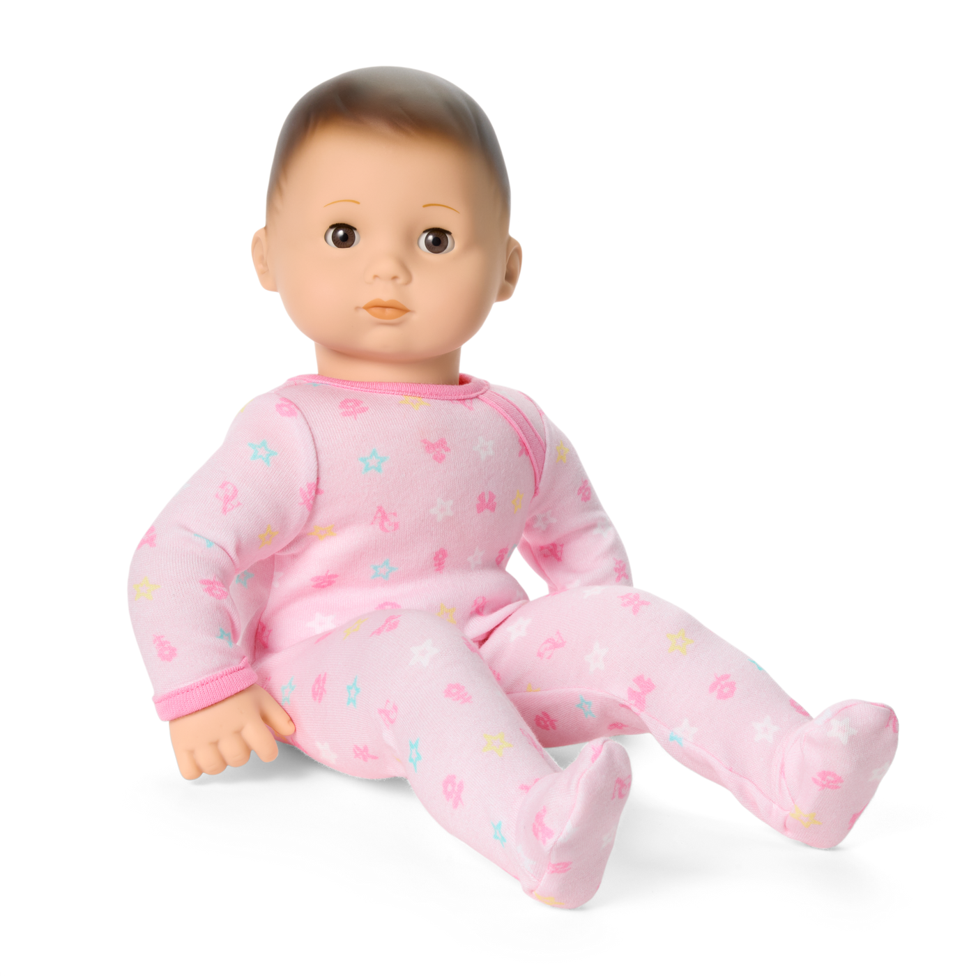 Bitty Baby® Doll #2 with brown hair in Pastel Pink K5