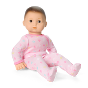 Bitty Baby® Doll #2 with brown hair in Pastel Pink K5