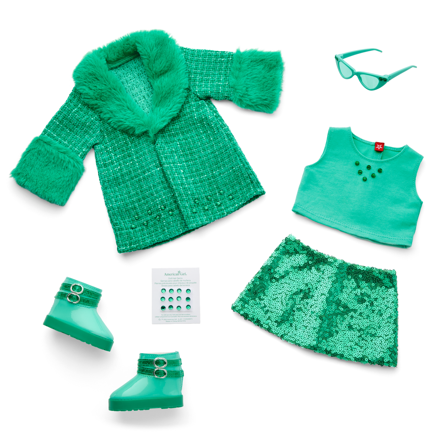 May Emerald Icon Outfit for 18-inch Dolls H7