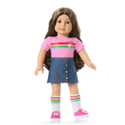 Truly Me™ 18-inch Doll #126 with wavy brown hair N4