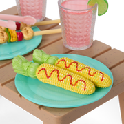 Raquel's™ Beach Chairs & Barbecue Set for 18-inch Dolls (Girl of the Year™ 2026) V8
